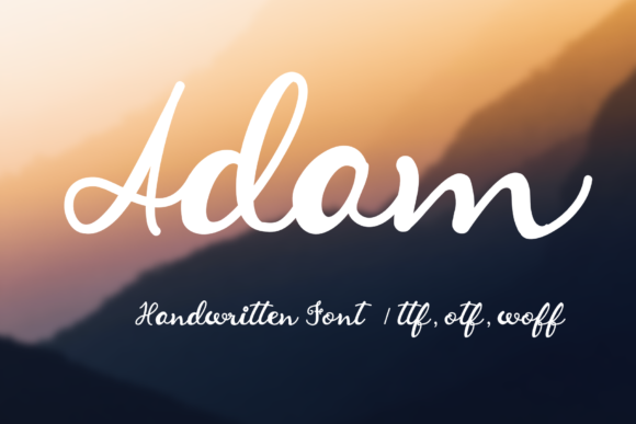 Adam: A Magical Script Font