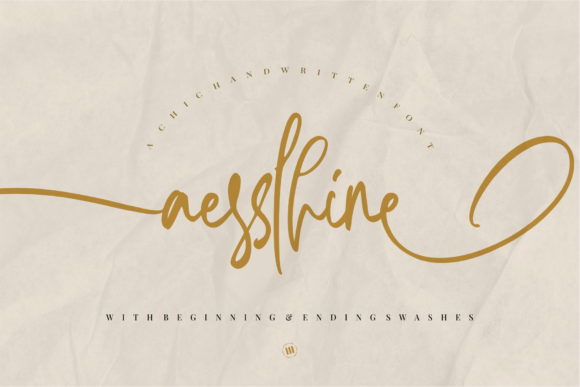 Aesslhine: Elegant Script Font