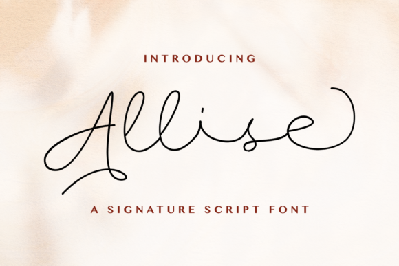 Allise: A Script Font for Real Projects