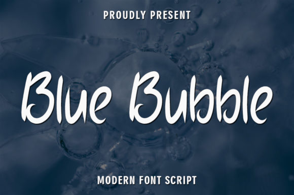 Blue Bubble Font for Creative Projects