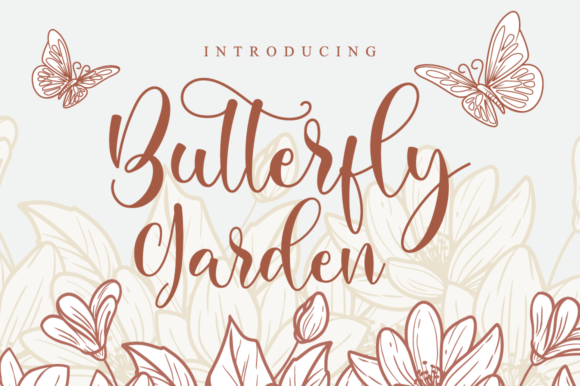Butterfly Garden Font for Creative Projects