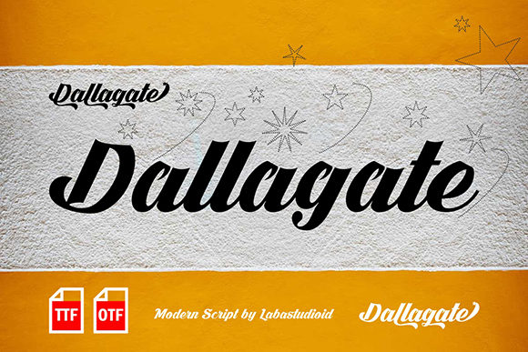 Dallagate: A Stylish Script Font for Creators