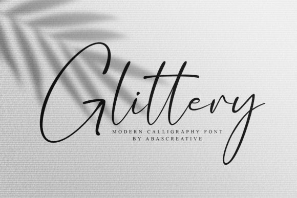 Glittery Font: Elegant Script for Business
