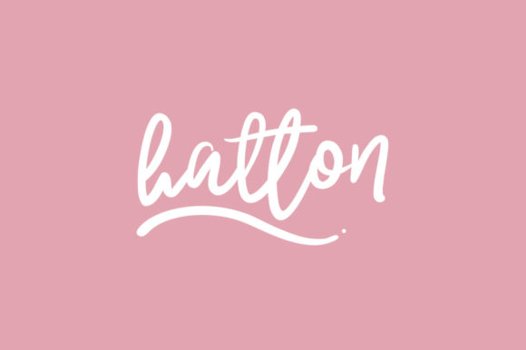 Hatton: A Flowing Script Font