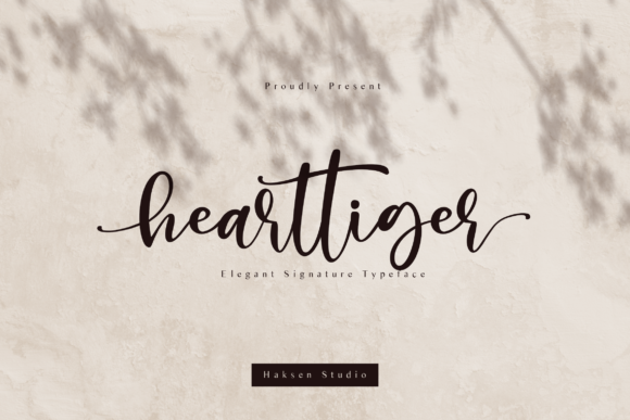 Hearttiger Font: Elegant Script for Web Design