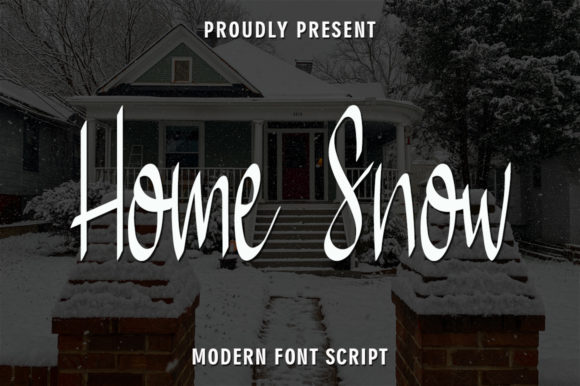 Home Snow Font for Professional Branding