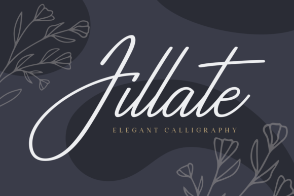 Jillate: A Delicate Handwritten Font