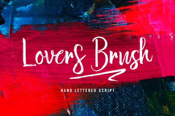 Lovers Brush: A Handwritten Font for Creative Design