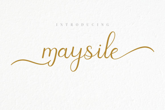 Maysile: A Flowing Font for Creative Campaigns