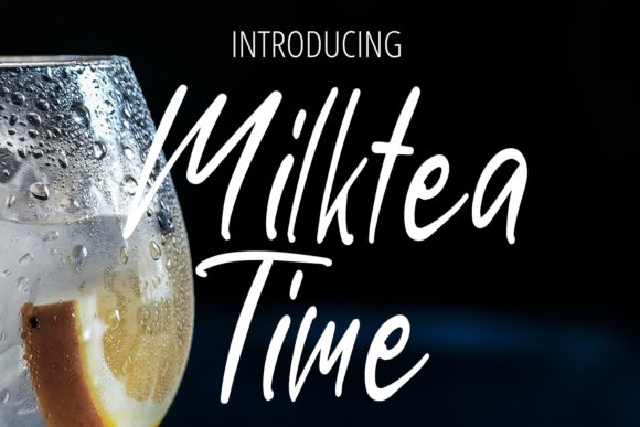 Milktea Time Font for Creative Marketing
