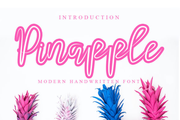 Pinapple: A Playful Handwritten Font