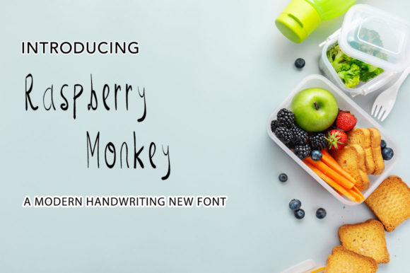 Raspberry Monkey: A Handwritten Font for Creative Projects