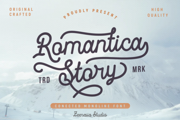 Romantica Story: A Vintage Script Font