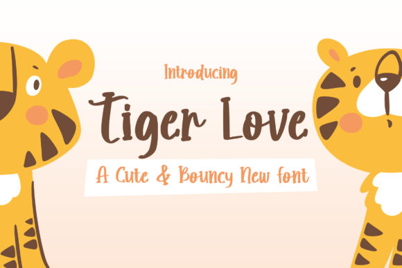 Tiger Love Font for Creative Brands