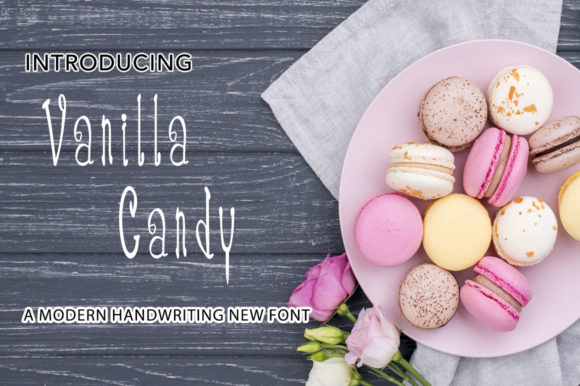Vanilla Candy Font: Elegant Script for Crafts