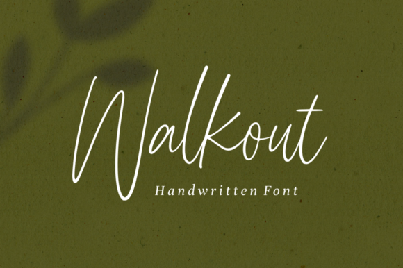 Walkout Font: Handwritten Elegance for Crafters
